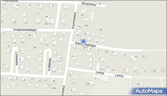 Nakło nad Notecią, Baczyńskiego Krzysztofa Kamila, 4, mapa Nakło nad Notecią