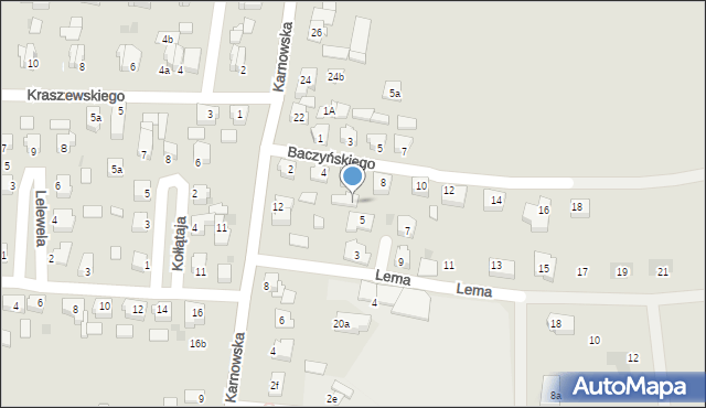 Nakło nad Notecią, Baczyńskiego Krzysztofa Kamila, 6a, mapa Nakło nad Notecią