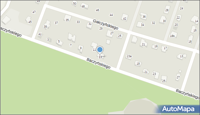 Namysłów, Baczyńskiego Krzysztofa Kamila, 13, mapa Namysłów
