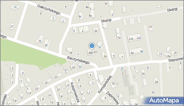 Namysłów, Baczyńskiego Krzysztofa Kamila, 43b, mapa Namysłów