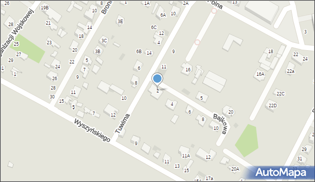 Nasielsk, Bajkowa, 2, mapa Nasielsk