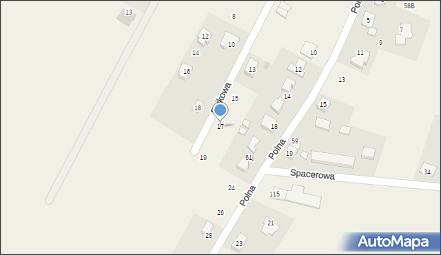 Nieciszów, Bajkowa, 17, mapa Nieciszów