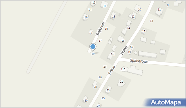 Nieciszów, Bajkowa, 19, mapa Nieciszów