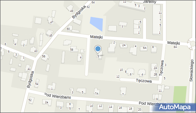 Niemcz, Babiego Lata, 3, mapa Niemcz