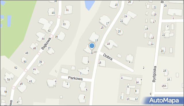 Niemcz, Bajkowa, 11, mapa Niemcz