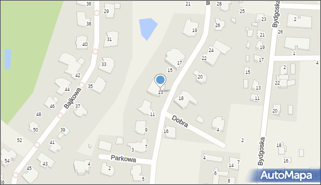 Niemcz, Bajkowa, 13, mapa Niemcz