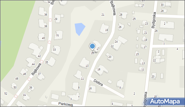 Niemcz, Bajkowa, 15, mapa Niemcz