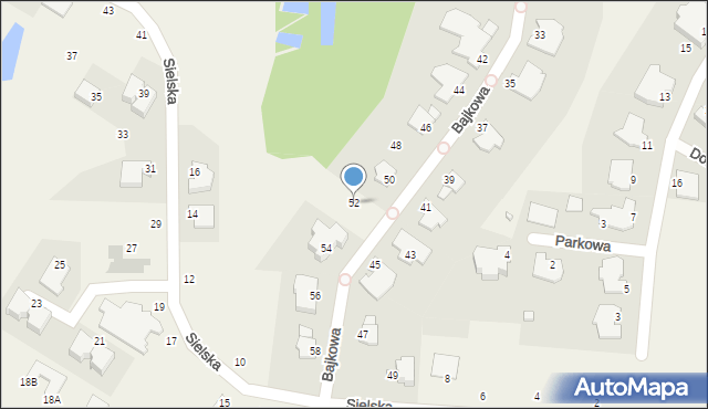 Niemcz, Bajkowa, 52, mapa Niemcz