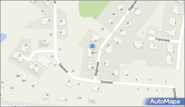 Niemcz, Bajkowa, 56, mapa Niemcz