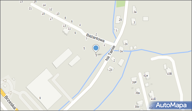 Niepołomice, Bażantowa, 3, mapa Niepołomice