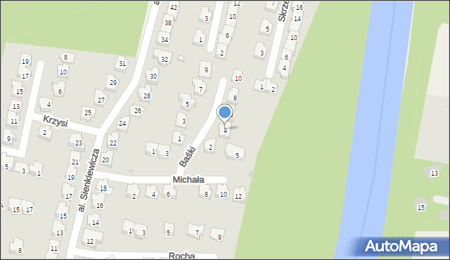 Nieporęt, Baśki, 4, mapa Nieporęt