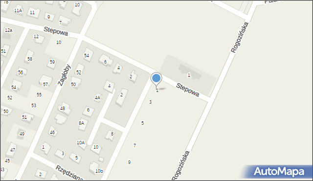 Nowe Gulczewo, Basztowa, 1, mapa Nowe Gulczewo