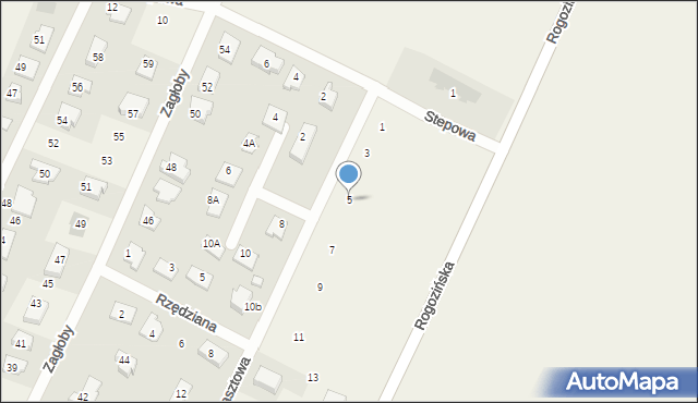 Nowe Gulczewo, Basztowa, 5, mapa Nowe Gulczewo