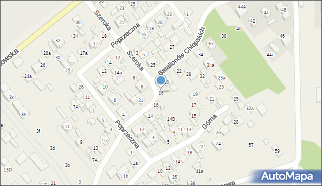 Nowe Lipiny, Batalionów Chłopskich, 18, mapa Nowe Lipiny