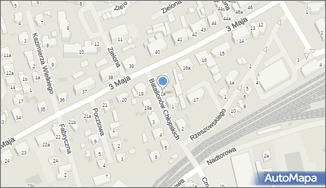 Nowogard, Batalionów Chłopskich, 1a, mapa Nowogard