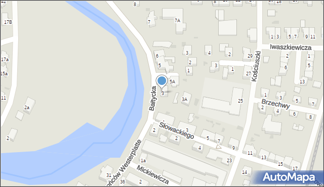 Nowy Dwór Gdański, Bałtycka, 3, mapa Nowy Dwór Gdański