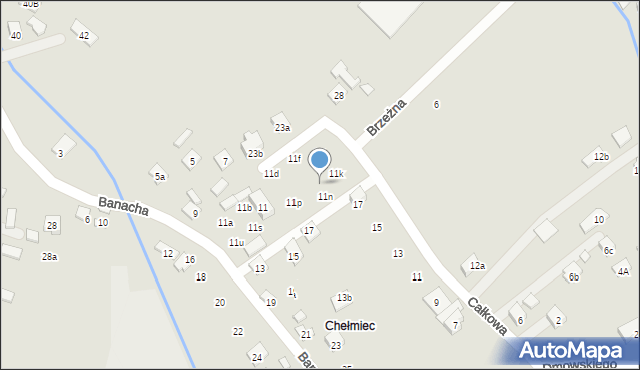 Nowy Sącz, Banacha Stefana, 11m, mapa Nowego Sącza