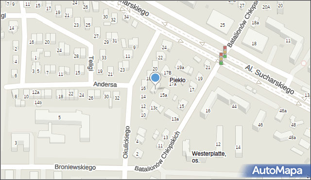 Nowy Sącz, Batalionów Chłopskich, 15b, mapa Nowego Sącza