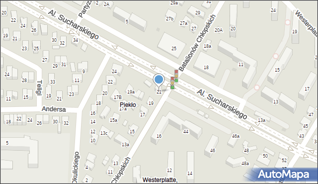 Nowy Sącz, Batalionów Chłopskich, 21, mapa Nowego Sącza