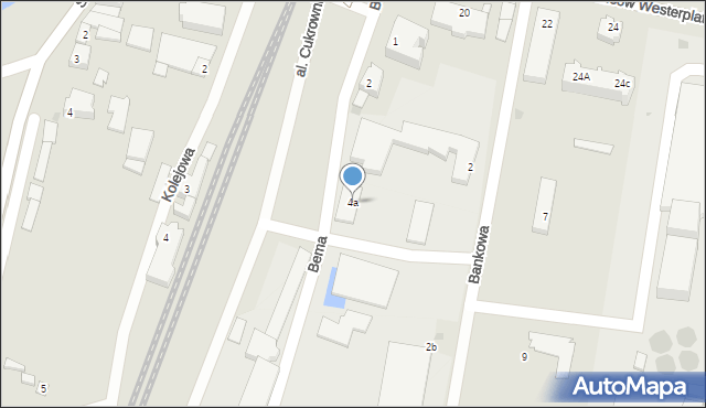 Nowy Staw, Bankowa, 4a, mapa Nowy Staw