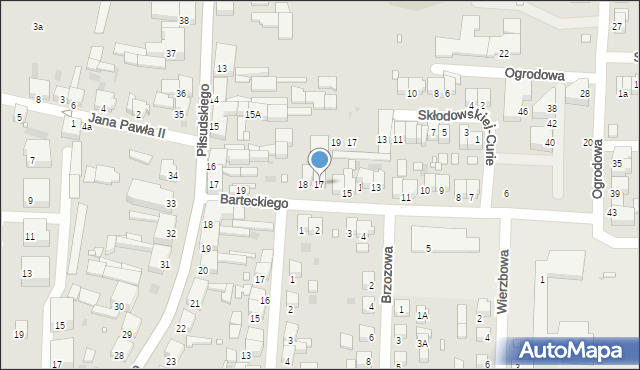 Nowy Tomyśl, Barteckiego Wojciecha, 17, mapa Nowy Tomyśl