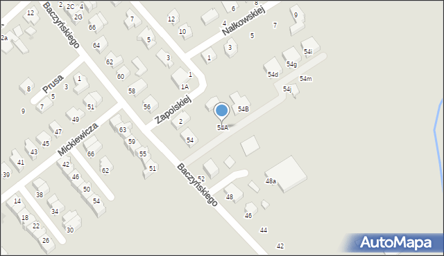 Oława, Baczyńskiego Krzysztofa Kamila, 54A, mapa Oława