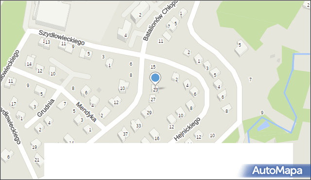 Opatów, Batalionów Chłopskich, 23, mapa Opatów