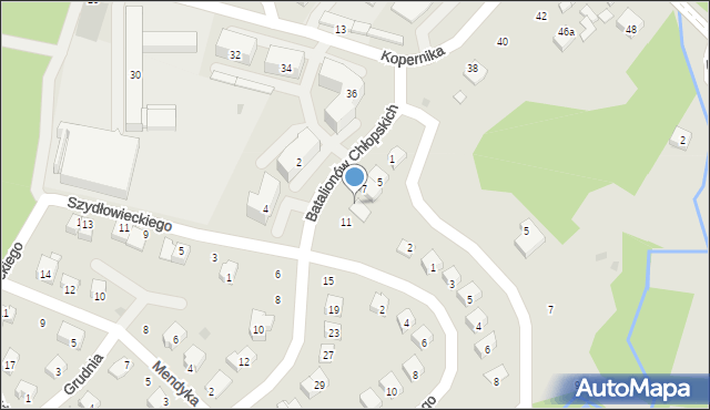 Opatów, Batalionów Chłopskich, 9, mapa Opatów