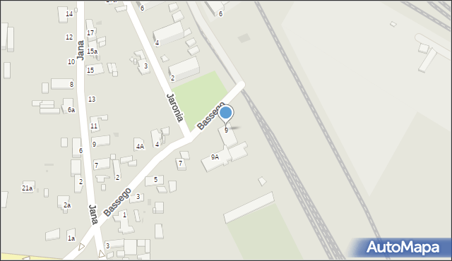 Opole, Bassego Augusta, 9, mapa Opola