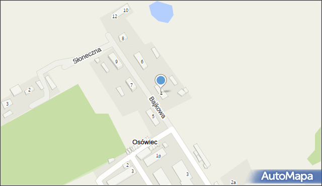 Osówiec, Bajkowa, 4, mapa Osówiec