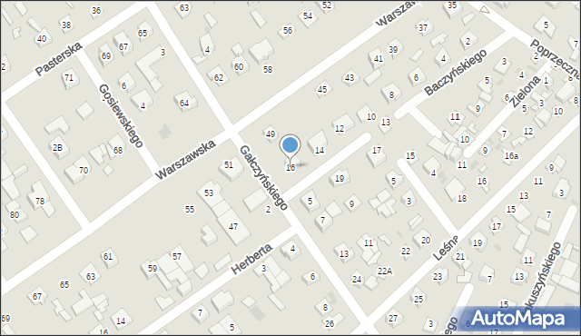 Ostrów Mazowiecka, Baczyńskiego Krzysztofa Kamila, 16, mapa Ostrów Mazowiecka