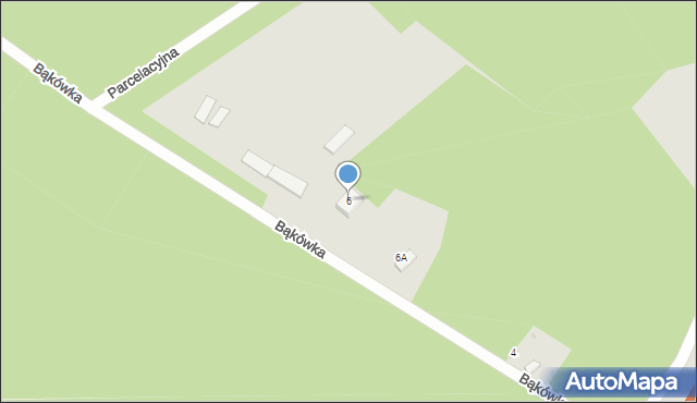 Ostrów Mazowiecka, Bąkówka, 6, mapa Ostrów Mazowiecka