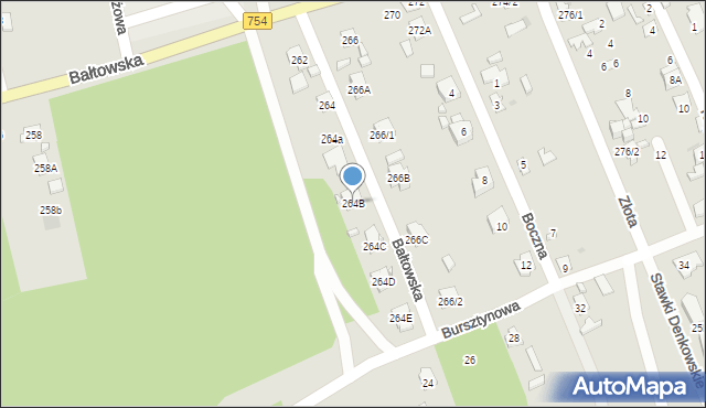 Ostrowiec Świętokrzyski, Bałtowska, 264B, mapa Ostrowiec Świętokrzyski