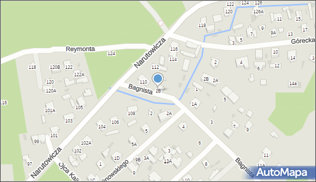 Otwock, Bagnista, 1B, mapa Otwock