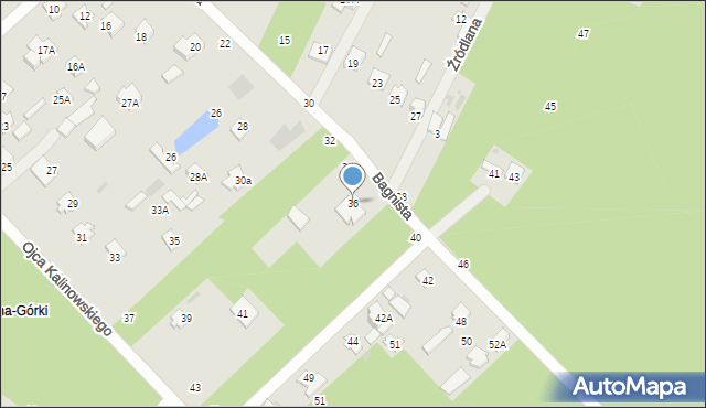 Otwock, Bagnista, 36, mapa Otwock