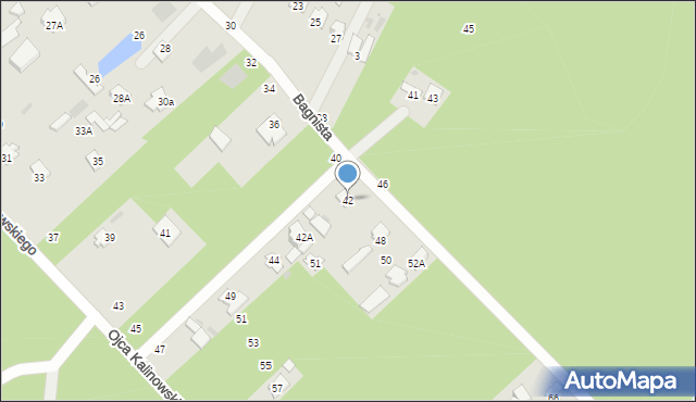 Otwock, Bagnista, 42, mapa Otwock