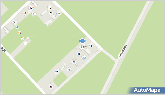 Otwock, Bagnista, 64, mapa Otwock