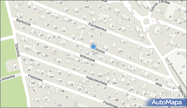 Otwock, Bartosza, 13, mapa Otwock