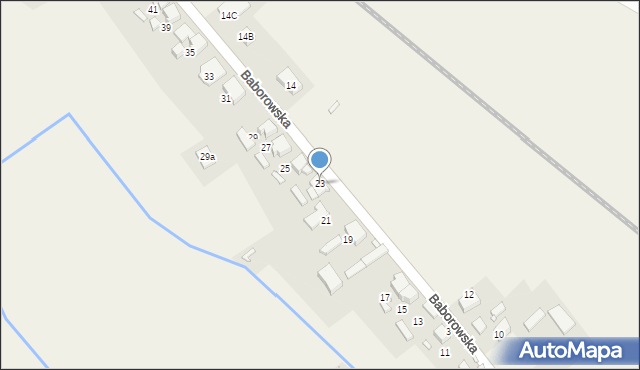 Pamiątkowo, Baborowska, 23, mapa Pamiątkowo
