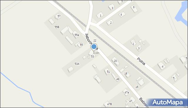 Pamiątkowo, Baborowska, 53B, mapa Pamiątkowo