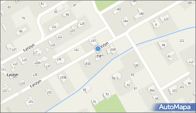 Parcela-Obory, Baczyńskiego Krzysztofa Kamila, 153E, mapa Parcela-Obory