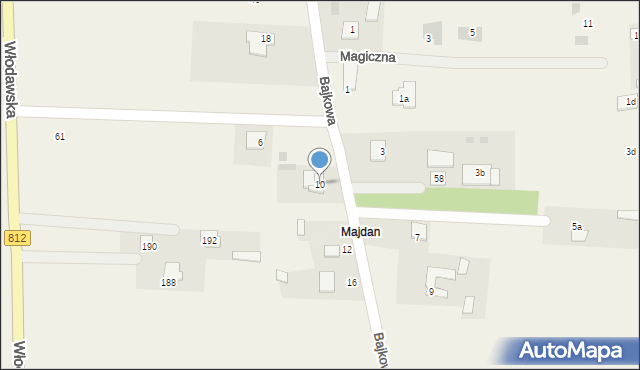 Parypse, Bajkowa, 10, mapa Parypse