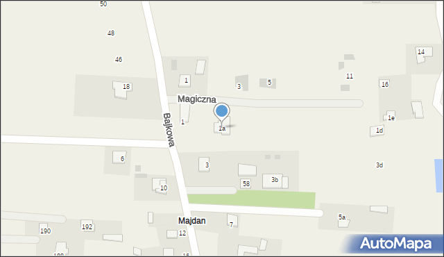 Parypse, Bajkowa, 1a, mapa Parypse