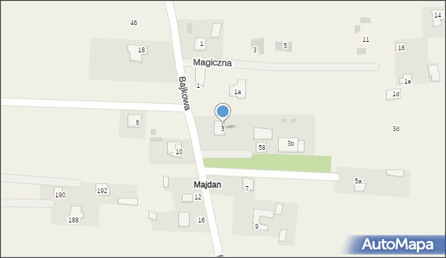 Parypse, Bajkowa, 3, mapa Parypse