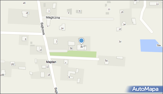 Parypse, Bajkowa, 3b, mapa Parypse