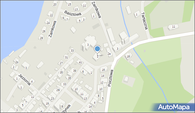 Pasym, Barczewskiego, ks., 2, mapa Pasym