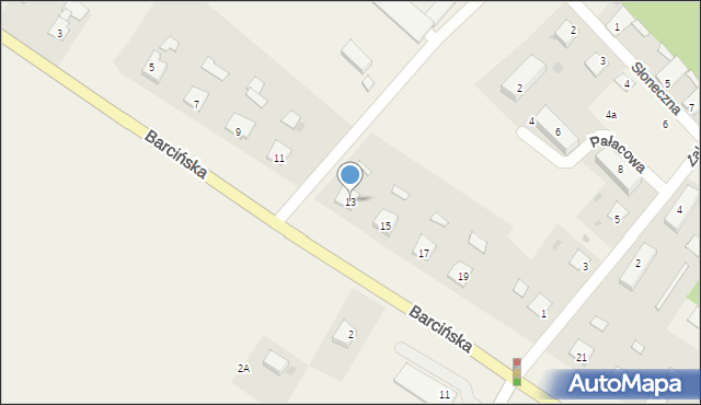 Piechcin, Barcińska, 13, mapa Piechcin