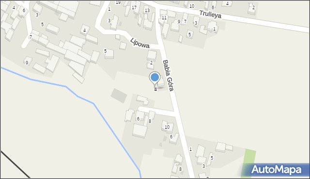 Pietraszyn, Babia Góra, 4, mapa Pietraszyn