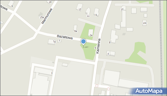 Piła, Bazaltowa, 1, mapa Piły