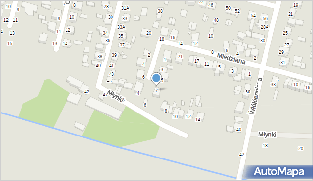 Piotrków Trybunalski, Bazaltowa, 7, mapa Piotrków Trybunalski